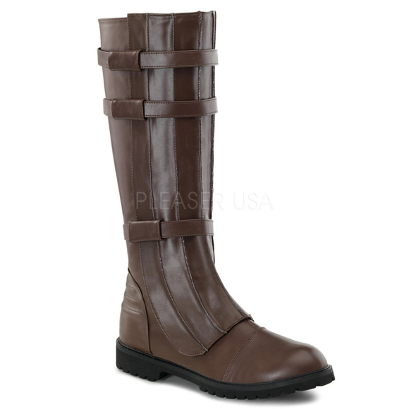 Mens Burning Man Comic-Con Hero Knee High Boots - Picture 1 of 5